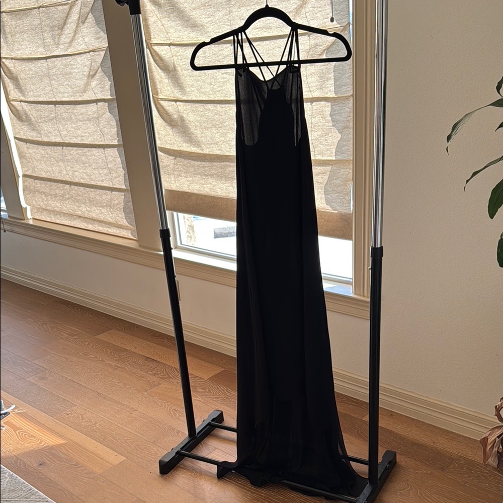 Stylish Black Strappy Dress
